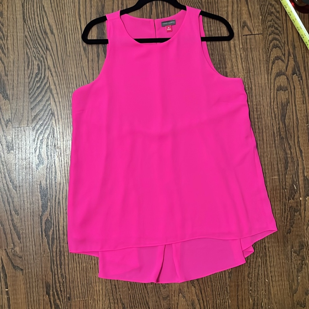 Vince Camuto Pink Sleeveless Tunic Top